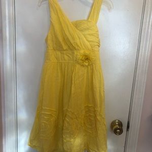 Pretty Yellow Floral Dress